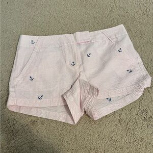 J. Crew Light Pink Anchor Print Shorts